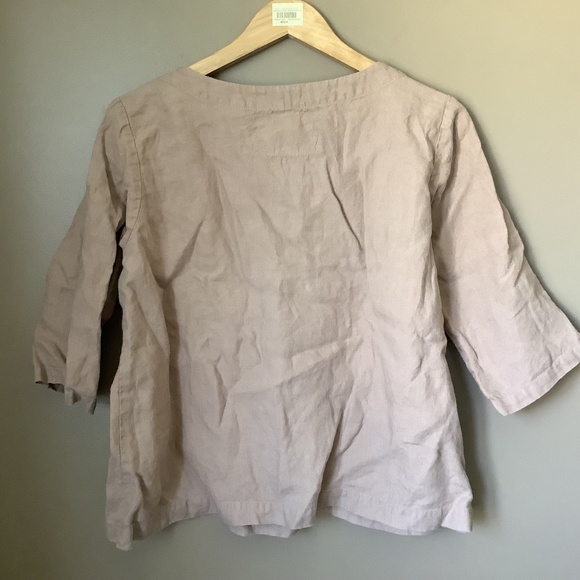 Notperfectlinen camel January linen top S/M - Picture 2 of 3